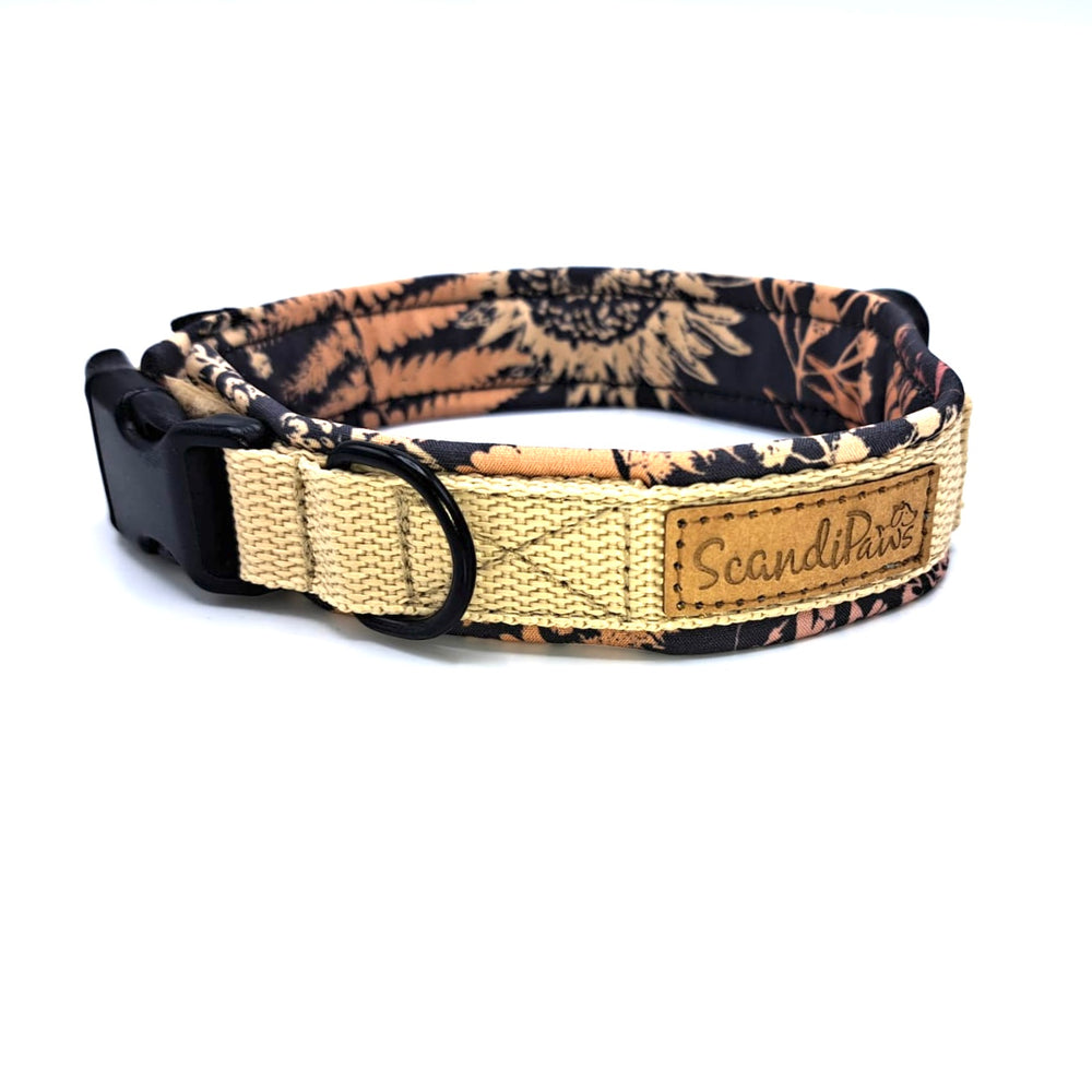 Hundehalsband aus robustem Material, verstellbar und komfortabel. Hunde Halsband wollweiß Herbst Gräser 