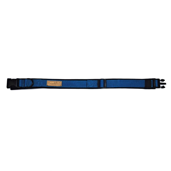 Hochwertiges Hundehalsband aus robustem Material, verstellbar und komfortabel, ideal für Spaziergänge und Sicherheit, in modernem Design. Hunde Halsband Schwarz Black Queen Königsblau Blau Blue