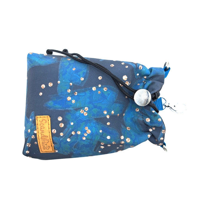 Hunde Leckerlibeutel Goodiebag und Futterbeutel für Unterwegs. Ob beim Gassi, Spaziergänge oder Hundetraining nacht night Stars Nachthimmel