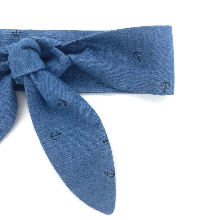 Hunde Halsschleife von ScandiPaws Jeans Anker 