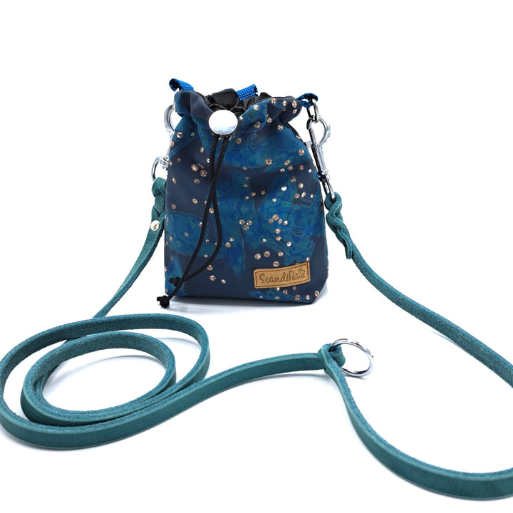 Hunde Leckerlibeutel Goodiebag und Futterbeutel für Unterwegs. Ob beim Gassi, Spaziergänge oder Hundetraining nacht night Stars Nachthimmel