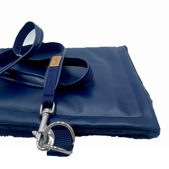 Hundedecke Marine Lederimitat