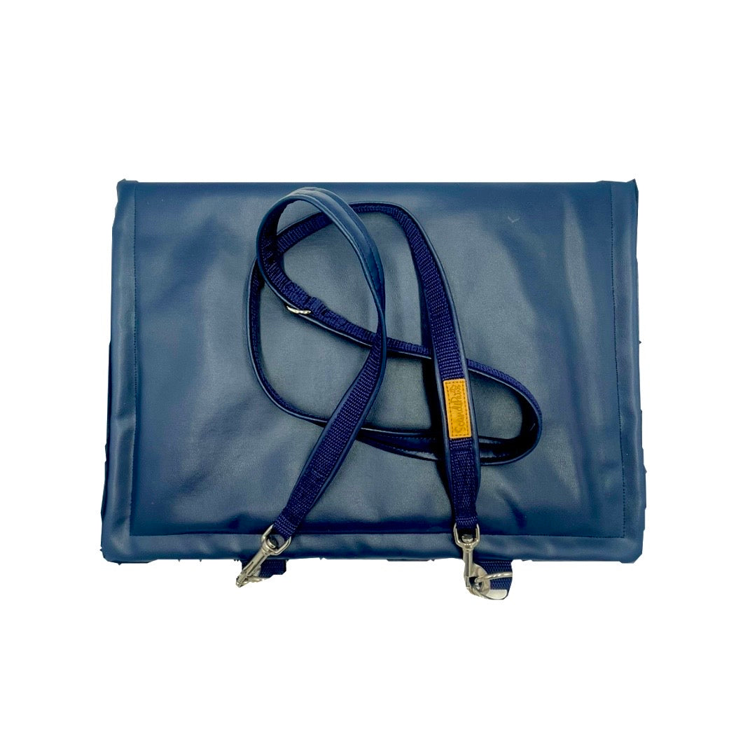 Hundedecke Marine Lederimitat