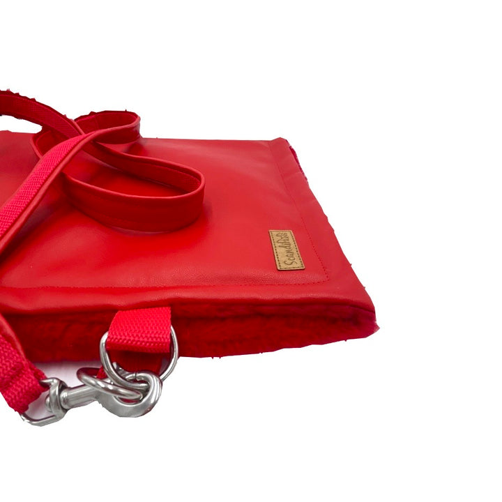 Hundedecke Rot Lederimitat