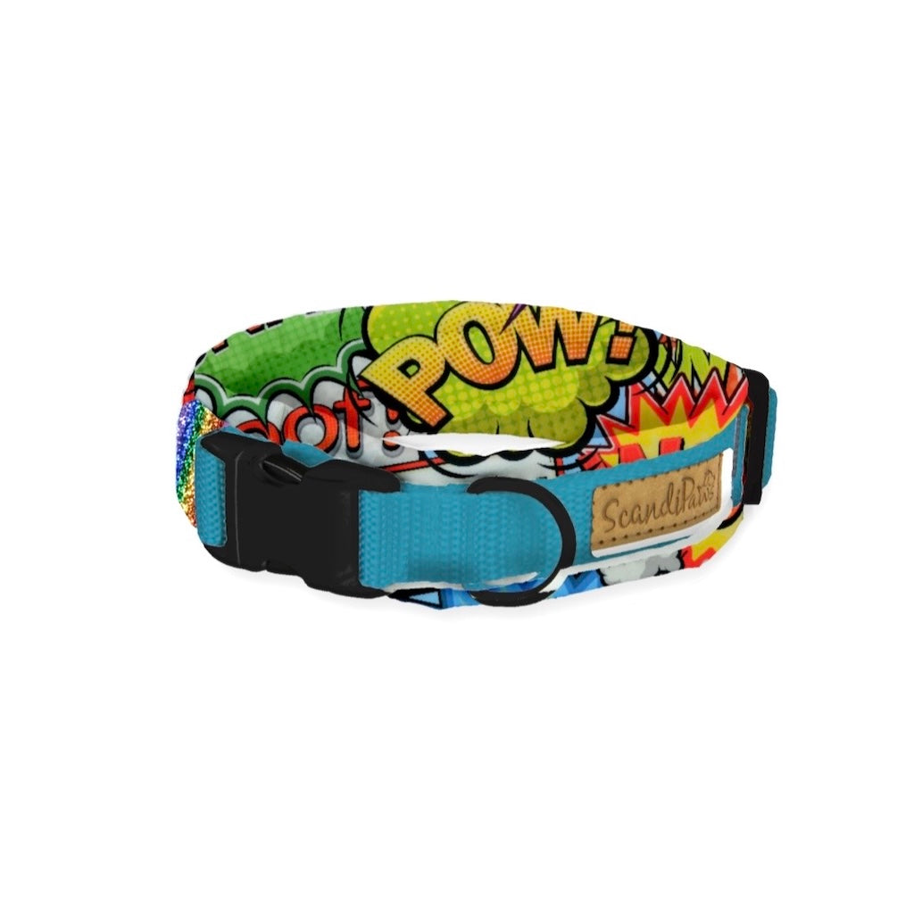 Hunde Halsband Aqua Comic