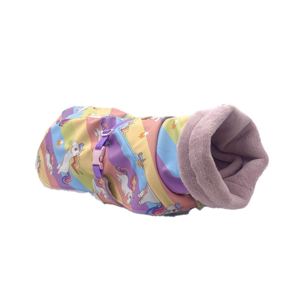  Hundemantel Einhorn Rosa  ScandiPaws größenverstellbar