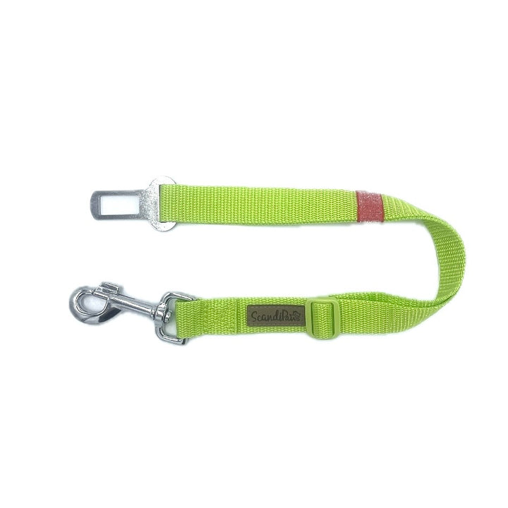Autogurt für den Hund in Lemon
