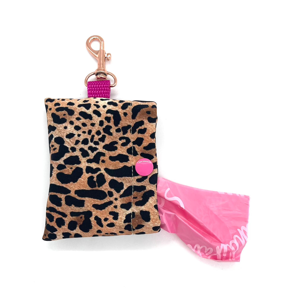 Hundekot Gassi Kot Kotebeutelspender Kackbeutel Kotbeutel Kackbeutelhalter Kotbeutelhalter Leopard Pink