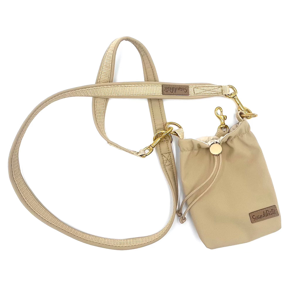 Hunde Leckerlibeutel Beige
