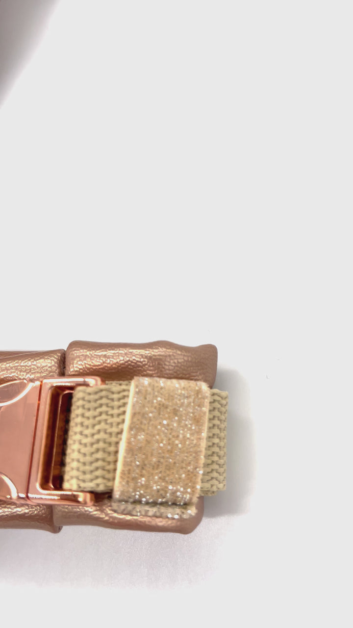 Hundegeschirr Rosegold Metallic 