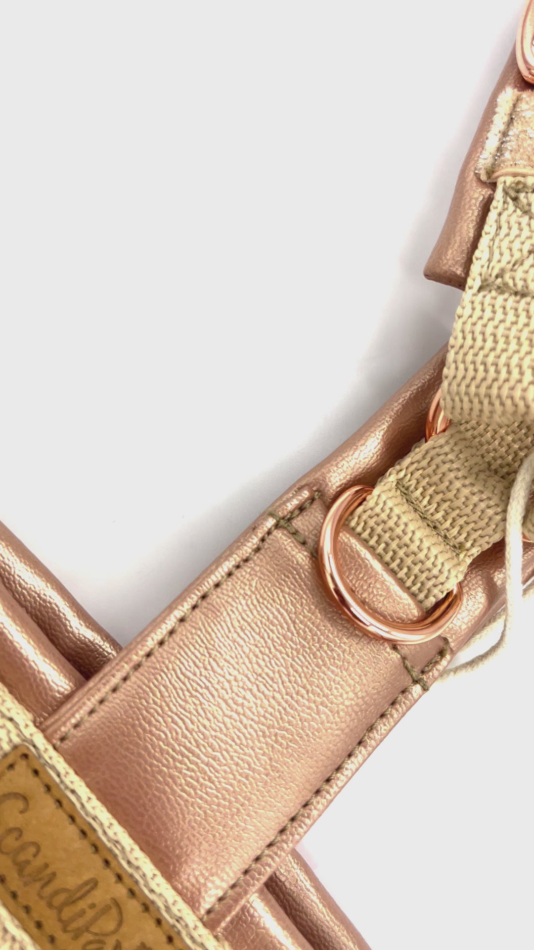 Hundegeschirr Rosegold Metallic 
