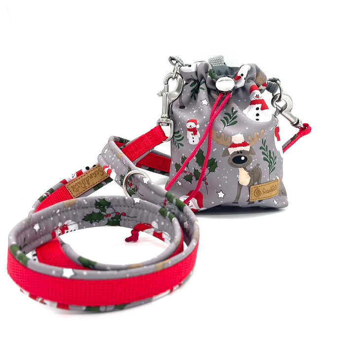 Leckerlibeutel Weihnachten Hund Hunde Rot Schneemann Snowman Goodiebag