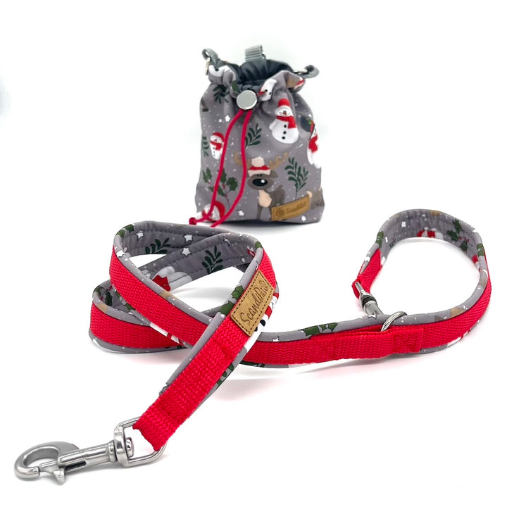 Leckerlibeutel Weihnachten Hund Hunde Rot Schneemann Snowman Goodiebag