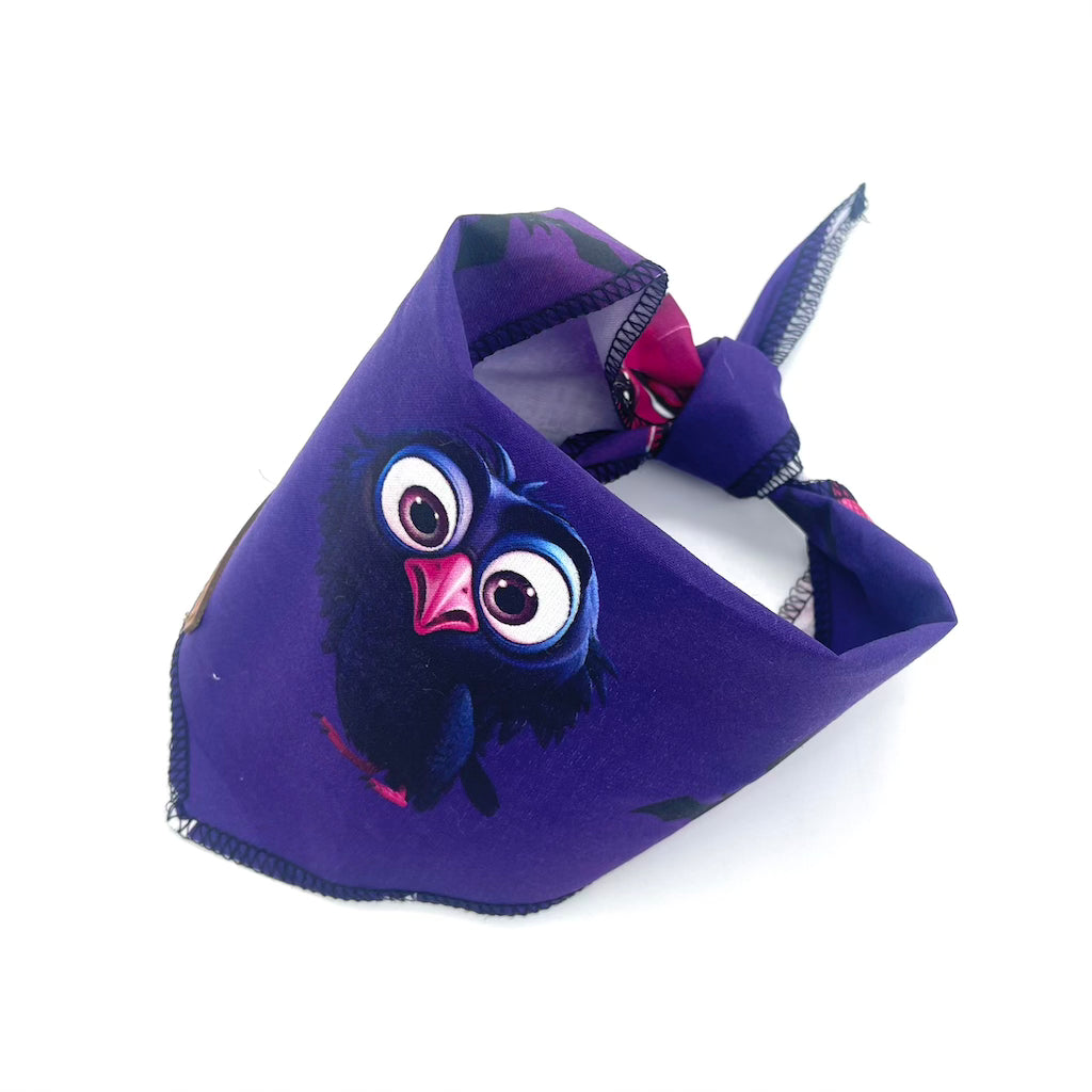 Halloween Halstuch für den Hund Bats lila von ScandiPaws