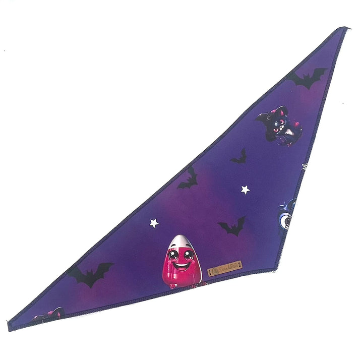 Halloween Halstuch für den Hund Bats lila von ScandiPaws