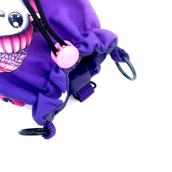 Hunde Leckerlibeutel Lila Geist Bats Henkel Leine Goodiebag