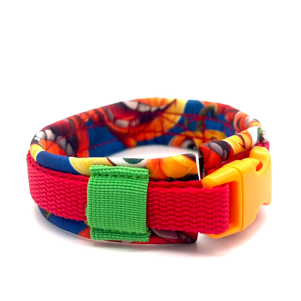 Halloween Hund Halsband Rot Kürbis Orange