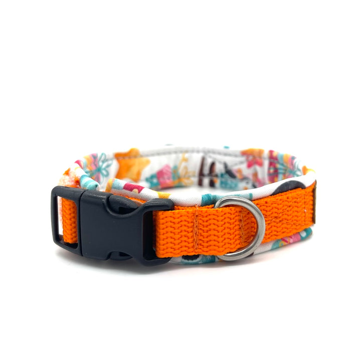 Hunde Halsband Weihnachten Pinguin Orange Schnee Hund Hundehalsband