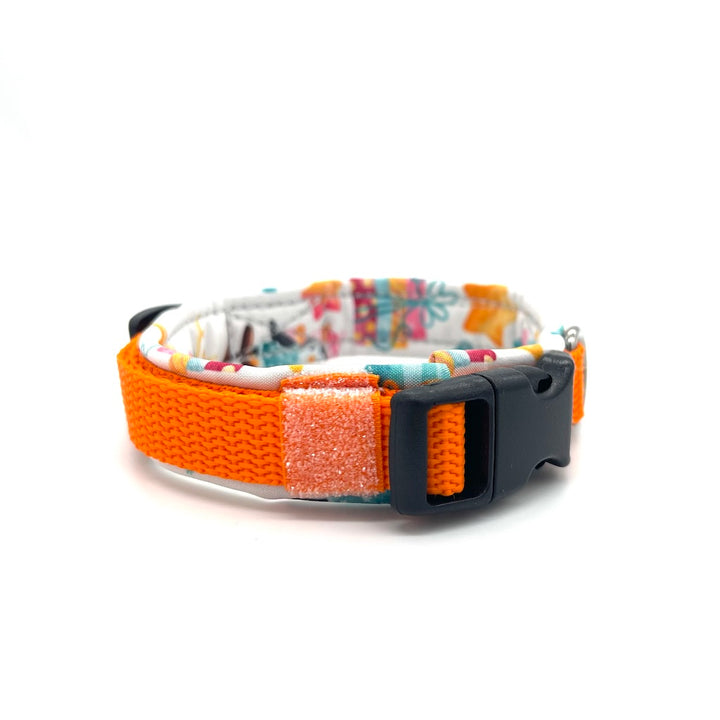 Hunde Halsband Weihnachten Pinguin Orange Schnee Hund Hundehalsband