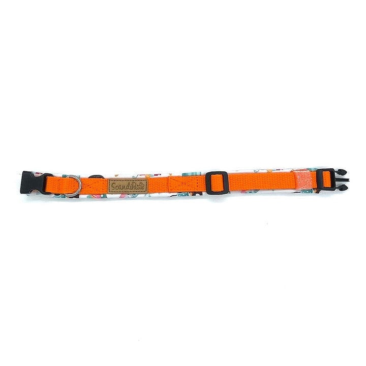 Hunde Halsband Weihnachten Pinguin Orange Schnee Hund Hundehalsband
