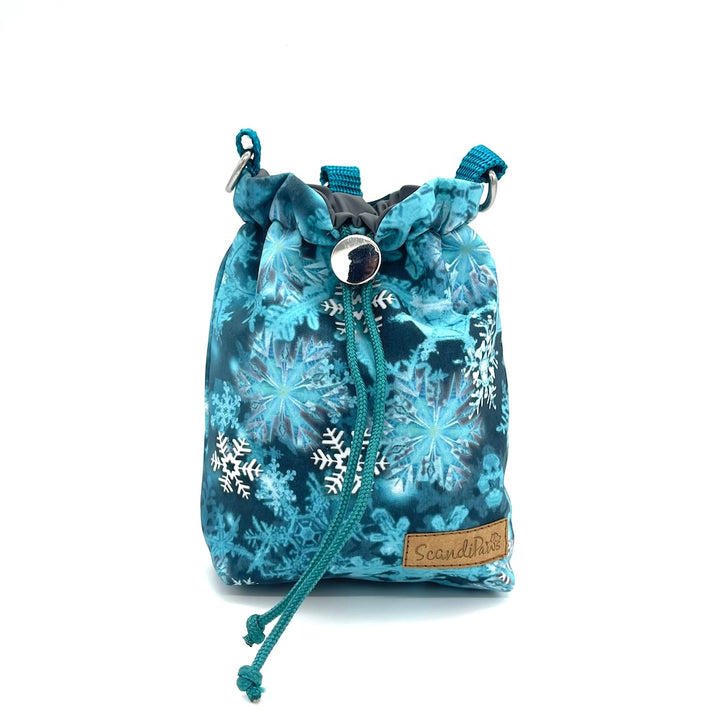 Leckerlibeutel Weihnachten Hund Hunde Petroleum Schneeflocke Snowflake Goodiebag