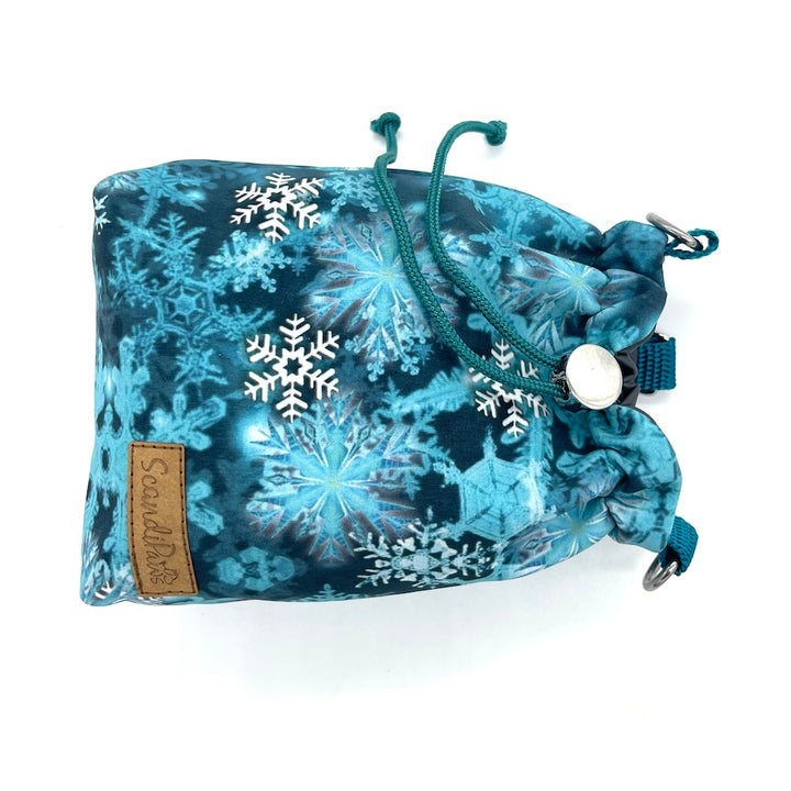 Leckerlibeutel Weihnachten Hund Hunde Petroleum Schneeflocke Snowflake Goodiebag