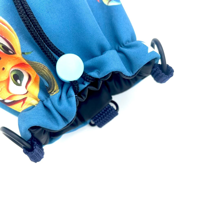 Hunde Leckerlibeutel Goodiebag Blau Monster Halloween