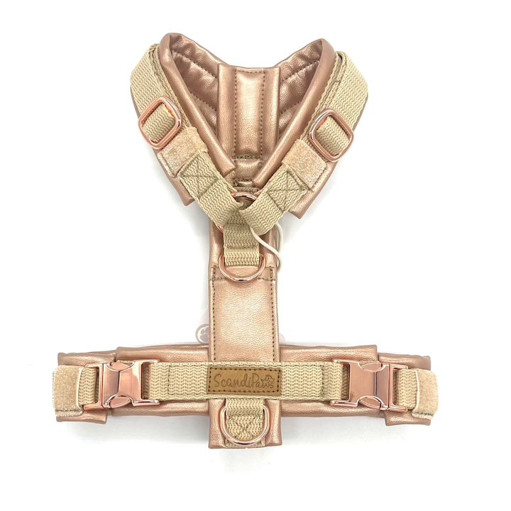 Hundegeschirr Rosegold Metallic 