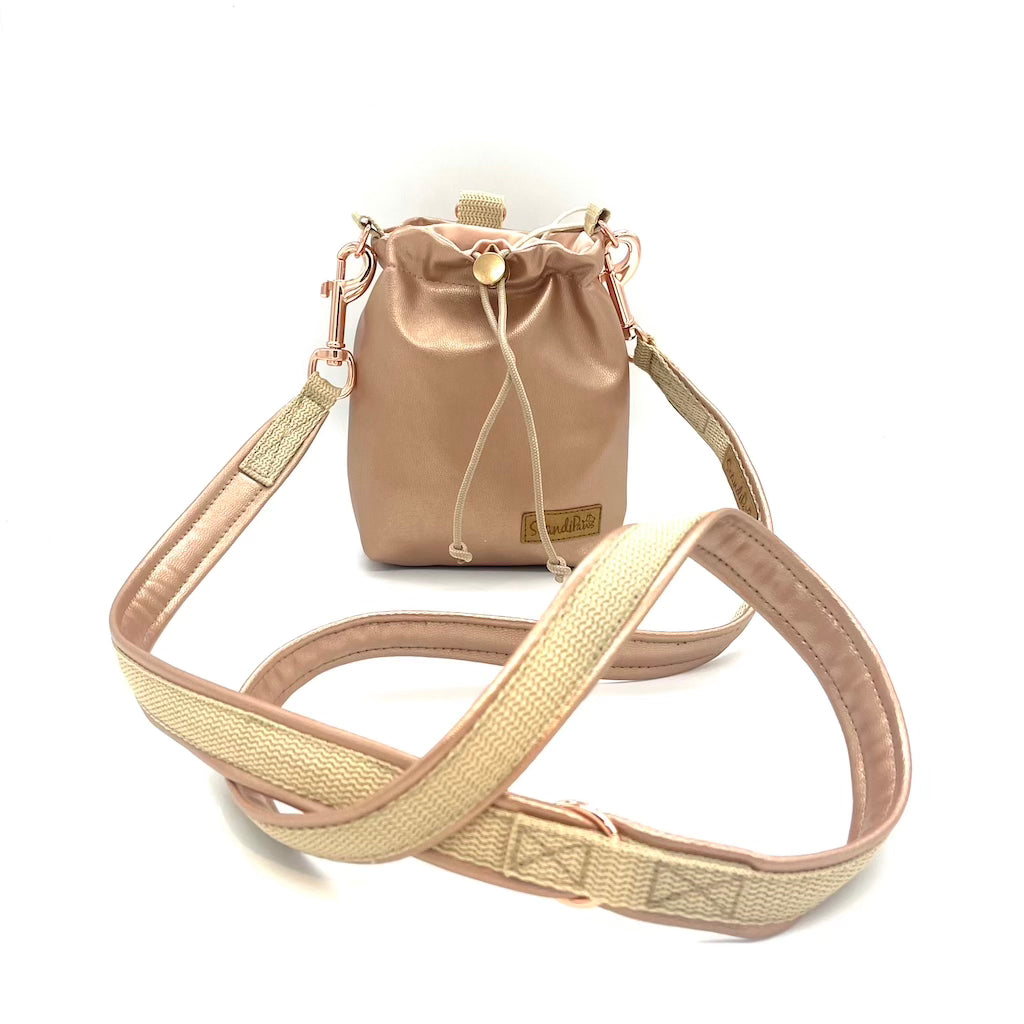 Leckerlibeutel Hund Goodiebag Rosegold Gassi Gassitasche Gassibag