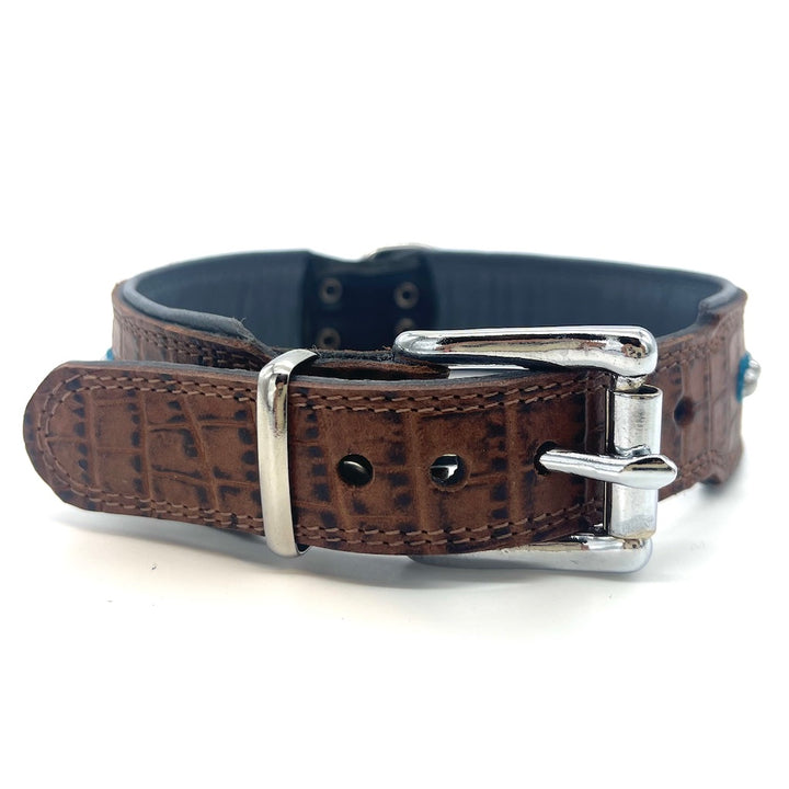 Hunde Lederhalsband Braun