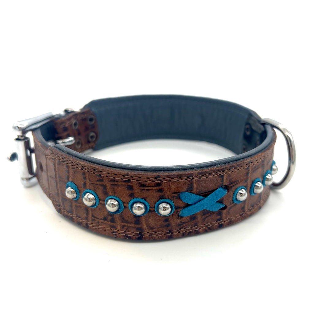 Hunde Lederhalsband Braun