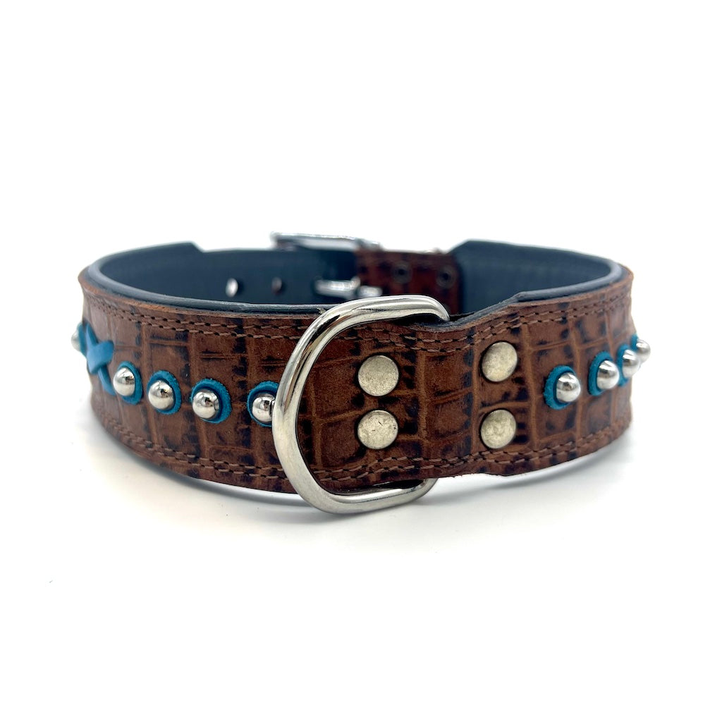 Hunde Lederhalsband Braun