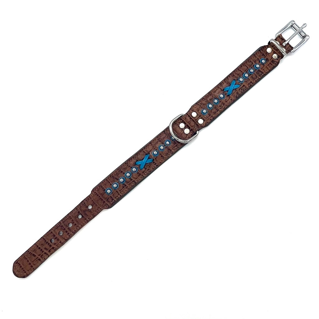 Hunde Lederhalsband Braun