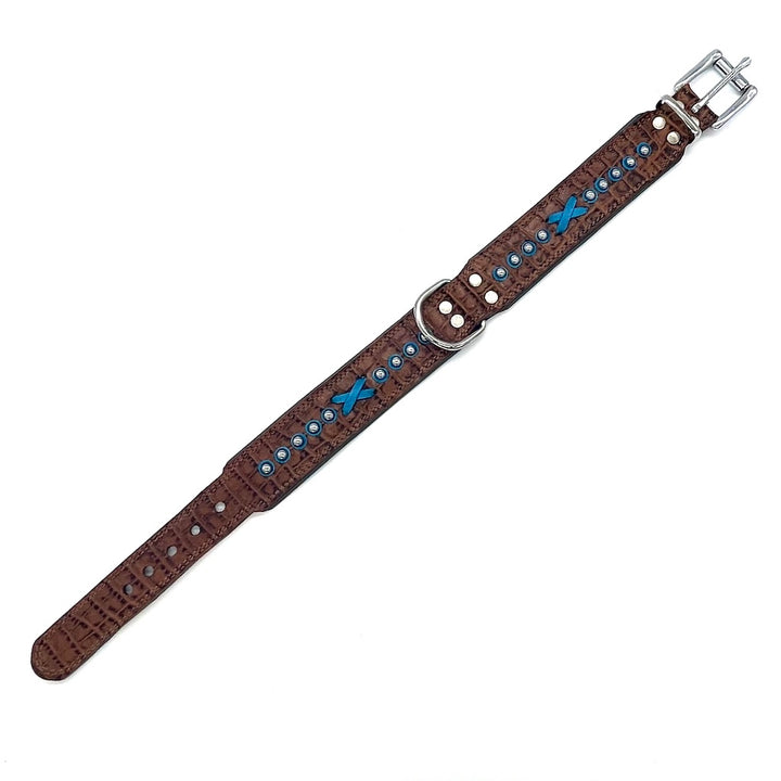 Hunde Lederhalsband Braun