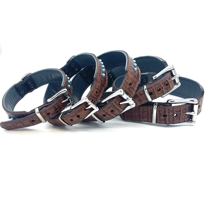 Hunde Lederhalsband Braun