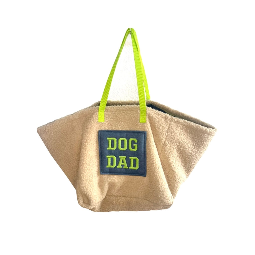 Dogdad Wedetasche Jeans und Teddy Shopper Tasche Lemon