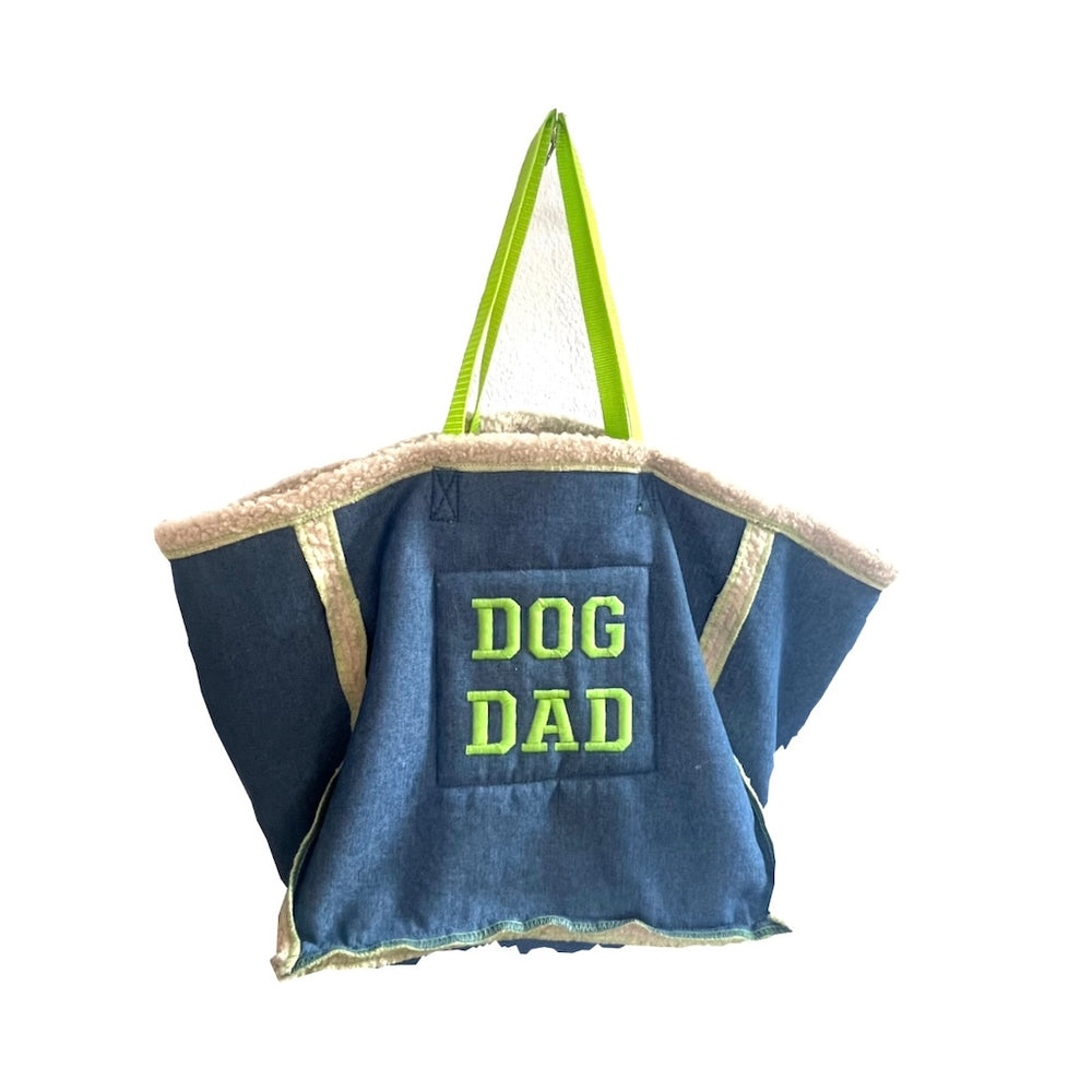 Dogdad Wedetasche Jeans und Teddy Shopper Tasche Lemon