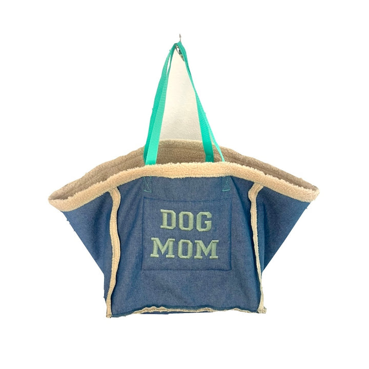 DogMum DogMom Tasche Wendetasche Shopper Shoppen Fashion Teddy Jeans  Mint