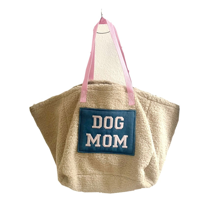Hundebesitzer DOGMOM Hundemama Wendetasche Shopper Teddy Jeans Rosa
