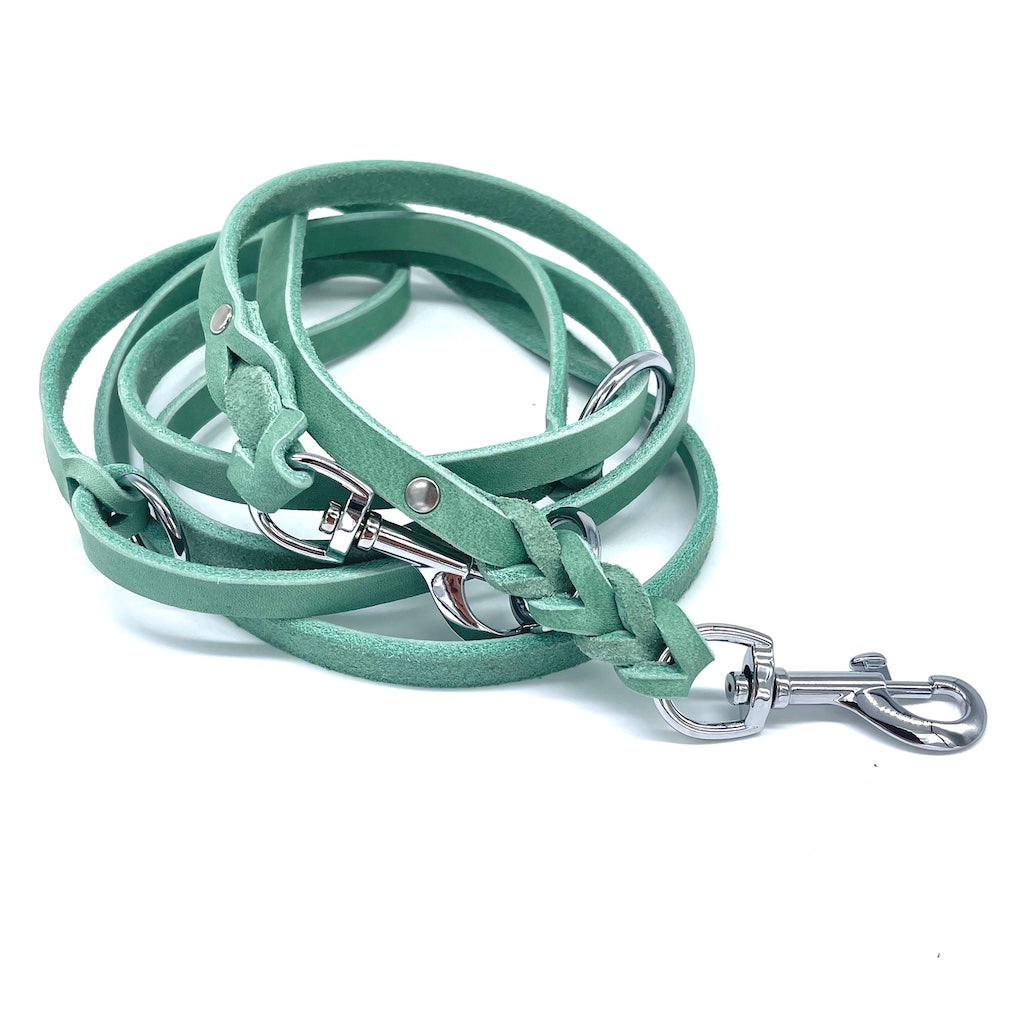 Fettlederleine in Mint von ScandiPaws