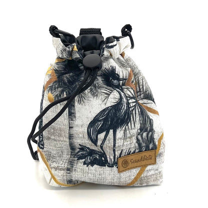 Leckerlibeutel African Ostrich Schwarz Goodiebag mit Hundeleine von ScandiPaws