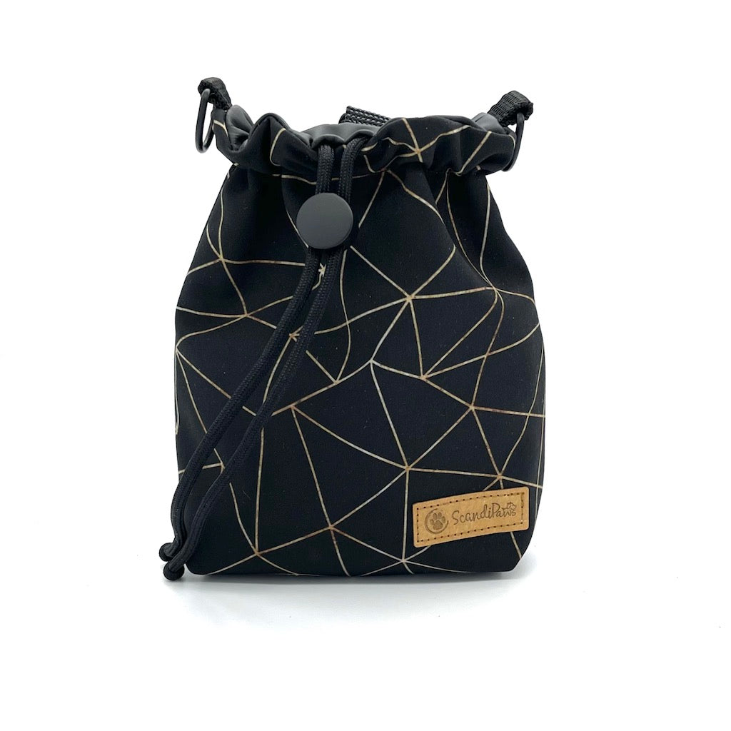 Leckerlibeutel Fashion Line schwarz Goodiebag mit Hundeleine von ScandiPaws