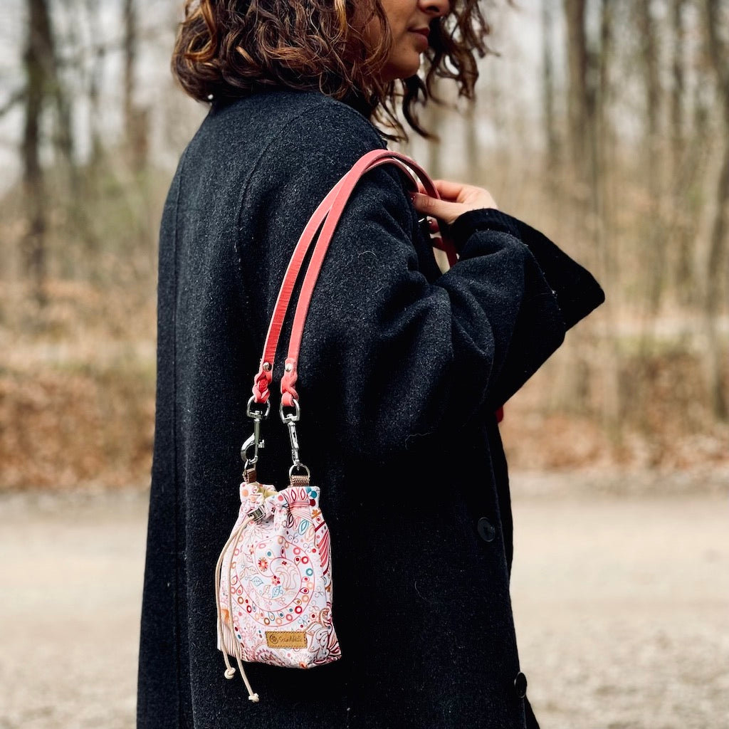 Leckerlibeutel Boho Dreams rosa Goodiebag mit Hundeleine von ScandiPaws