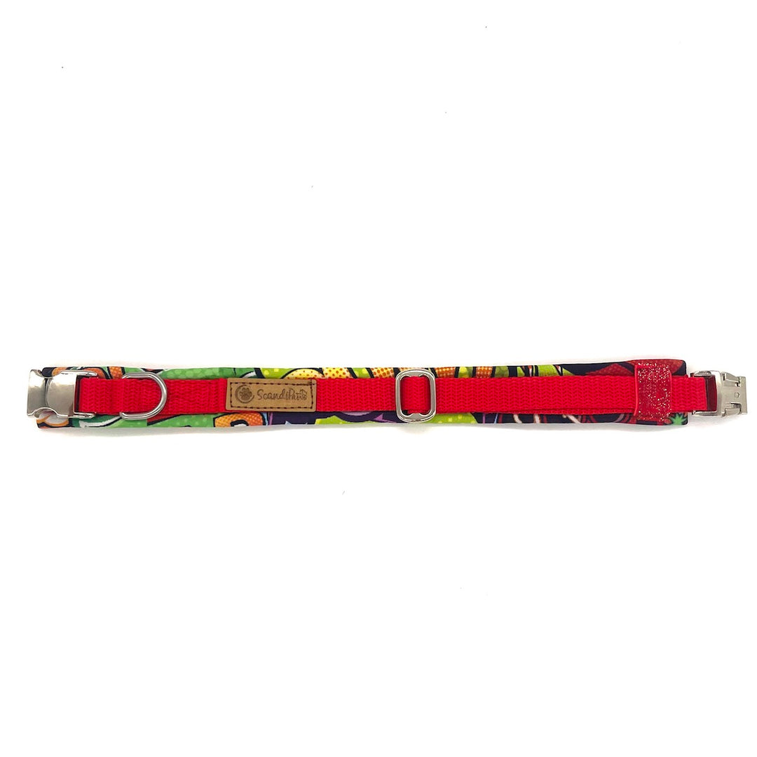 Hochwertiges Hundehalsband aus robustem Material, verstellbar und komfortabel, ideal für Spaziergänge und Sicherheit, in modernem Design. fashionline schwarz Rosegold